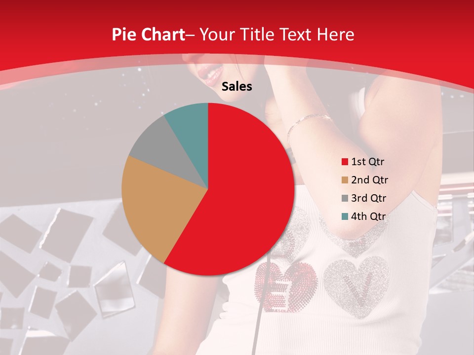 Girl Dj PowerPoint Template