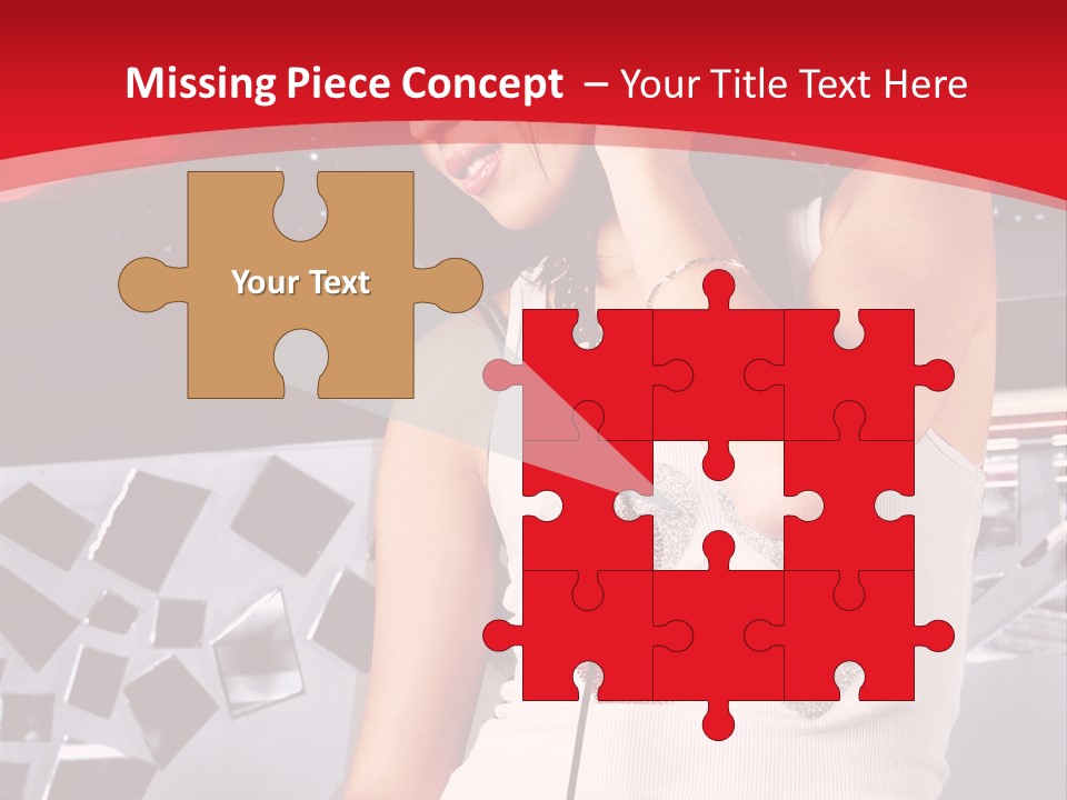 Girl Dj PowerPoint Template