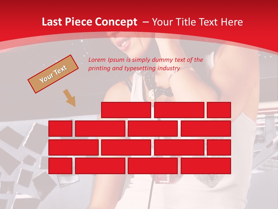 Girl Dj PowerPoint Template