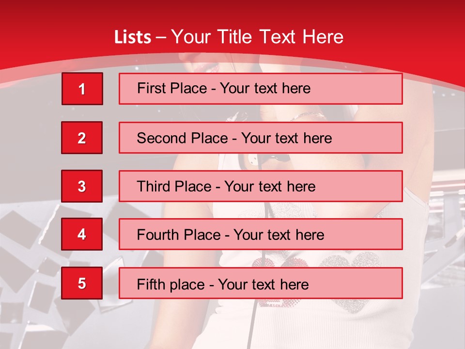 Girl Dj PowerPoint Template