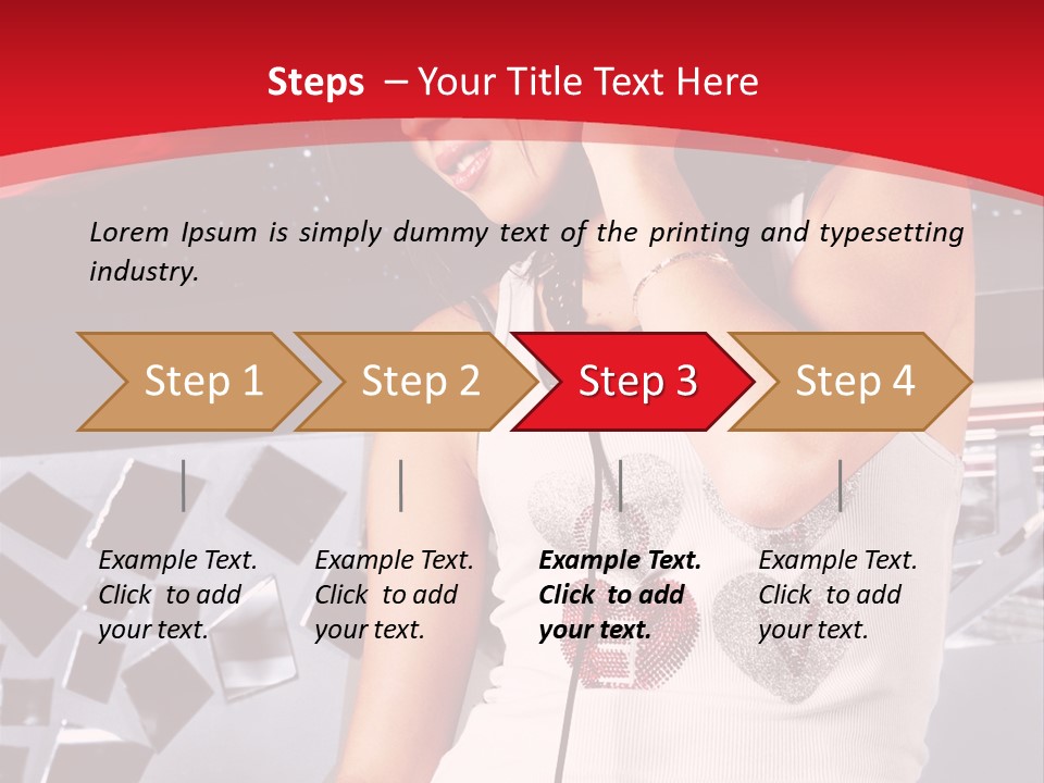 Girl Dj PowerPoint Template