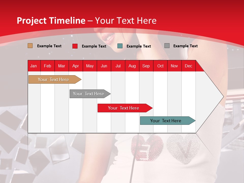 Girl Dj PowerPoint Template