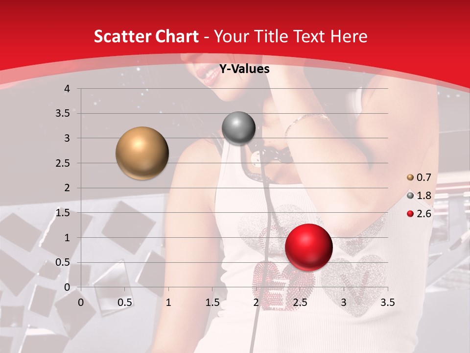 Girl Dj PowerPoint Template