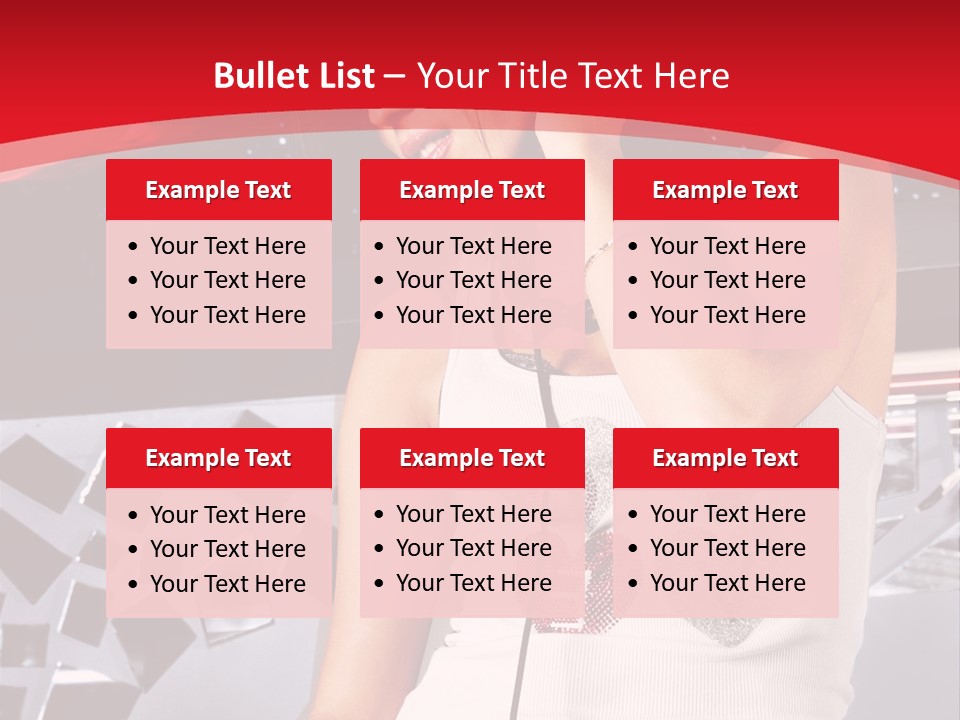 Girl Dj PowerPoint Template