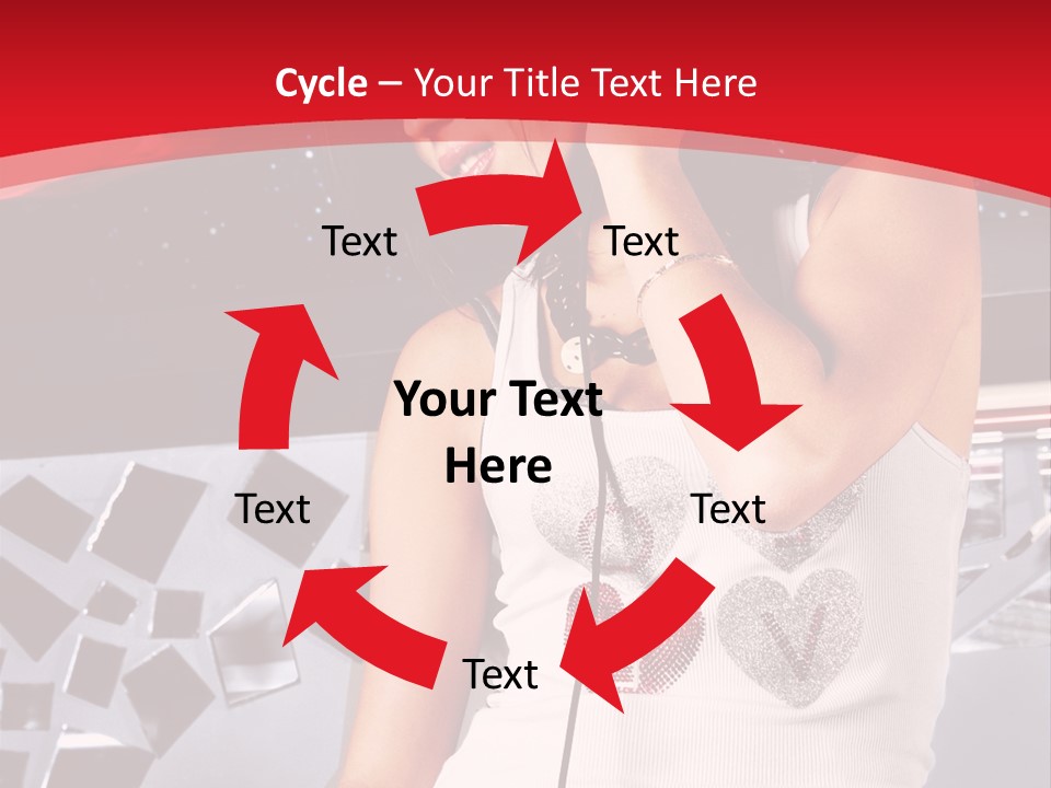 Girl Dj PowerPoint Template