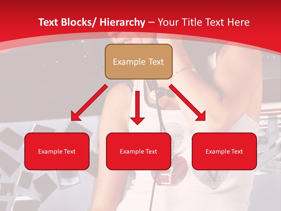 Girl Dj PowerPoint Template