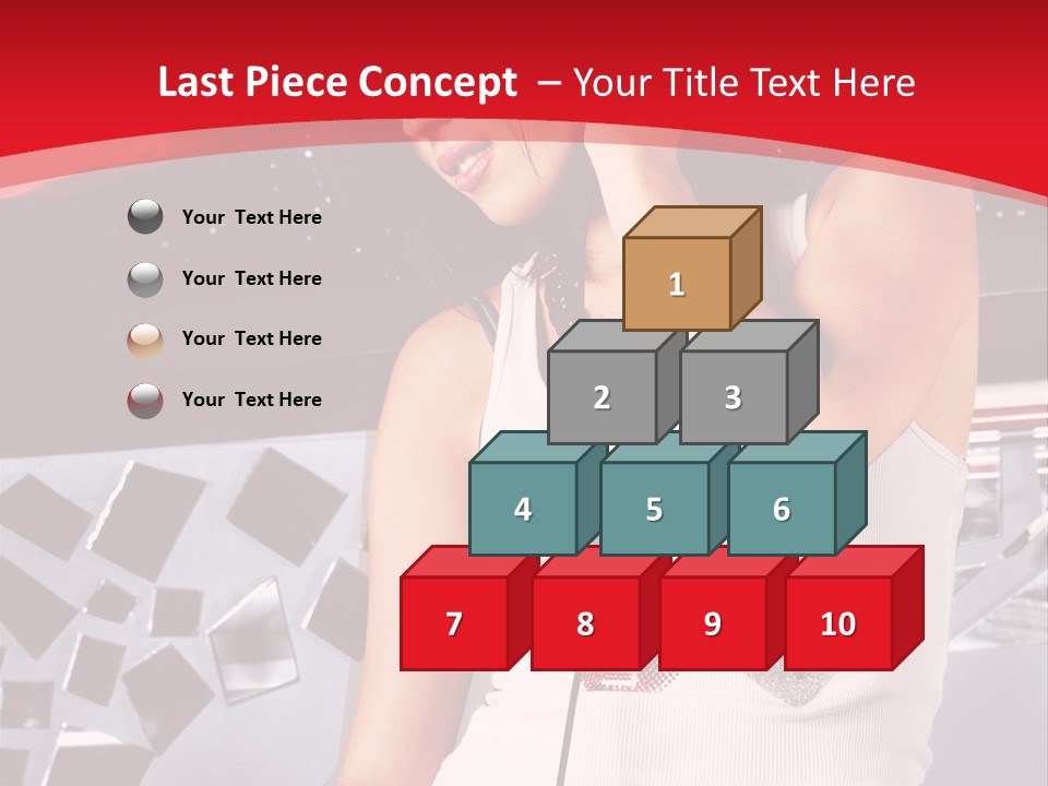 Girl Dj PowerPoint Template