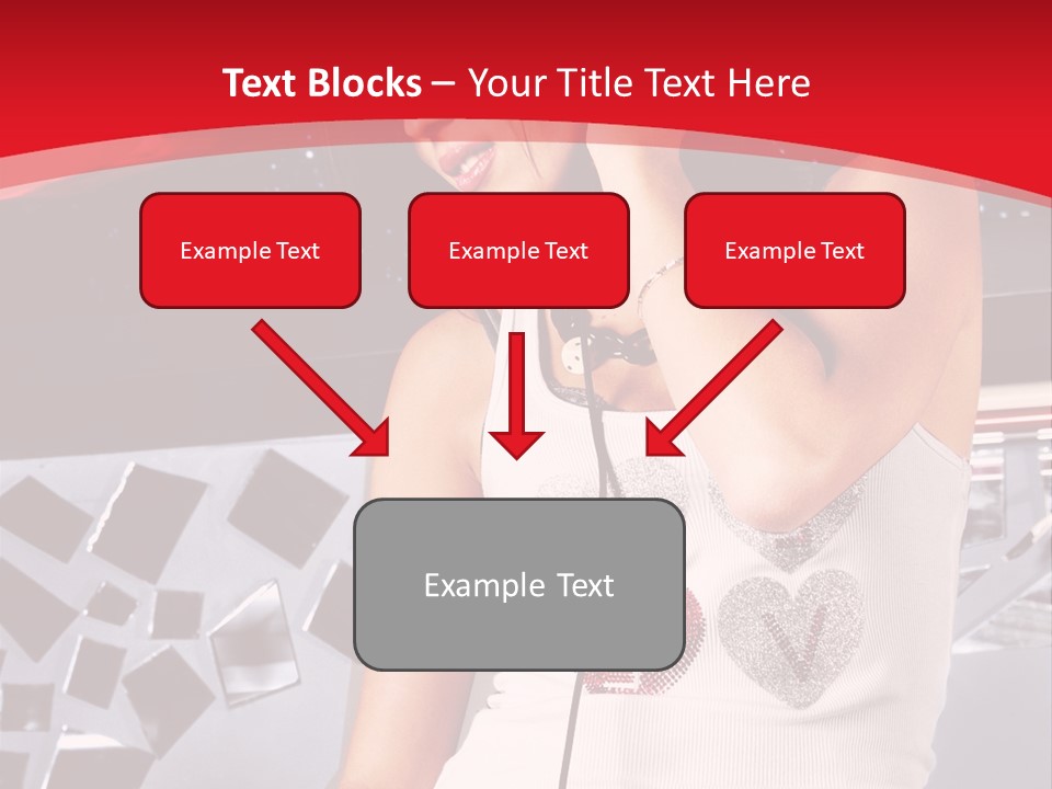 Girl Dj PowerPoint Template