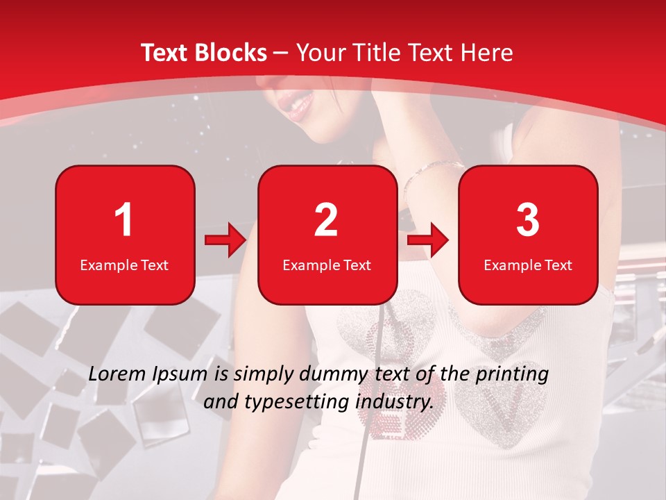 Girl Dj PowerPoint Template