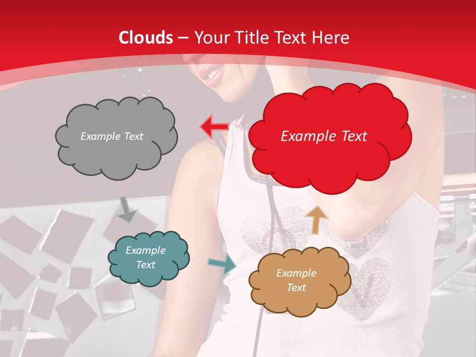 Girl Dj PowerPoint Template