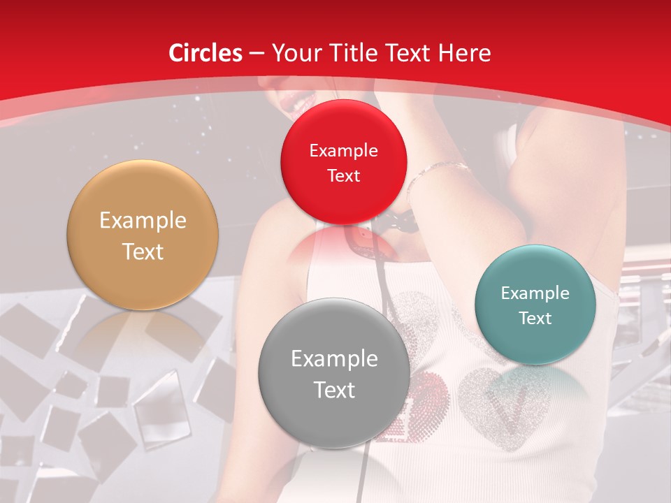 Girl Dj PowerPoint Template