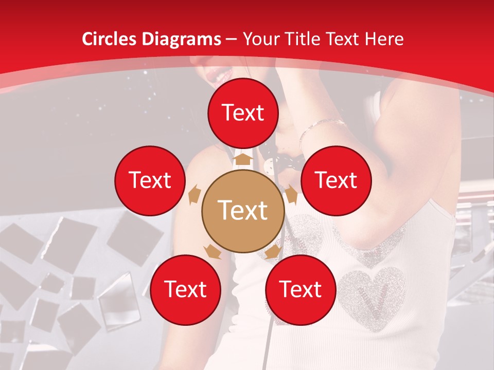 Girl Dj PowerPoint Template