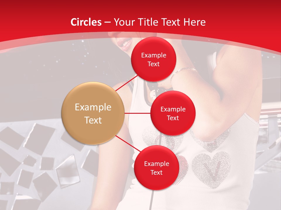 Girl Dj PowerPoint Template