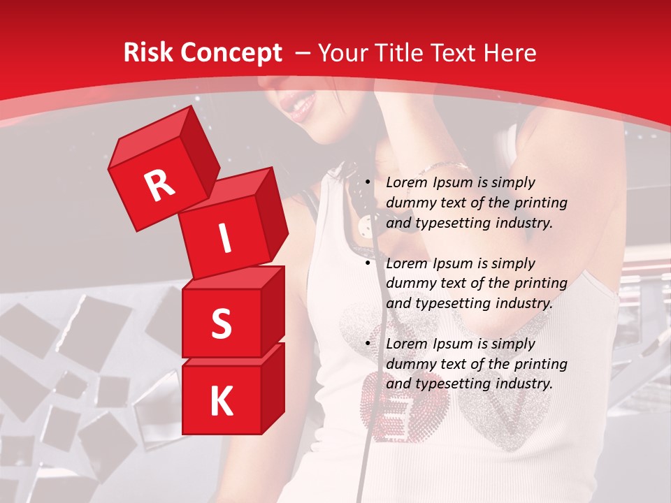 Girl Dj PowerPoint Template