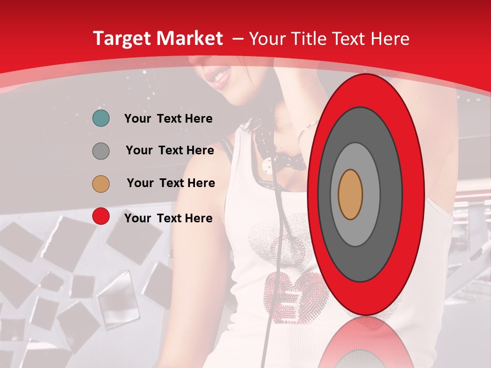 Girl Dj PowerPoint Template