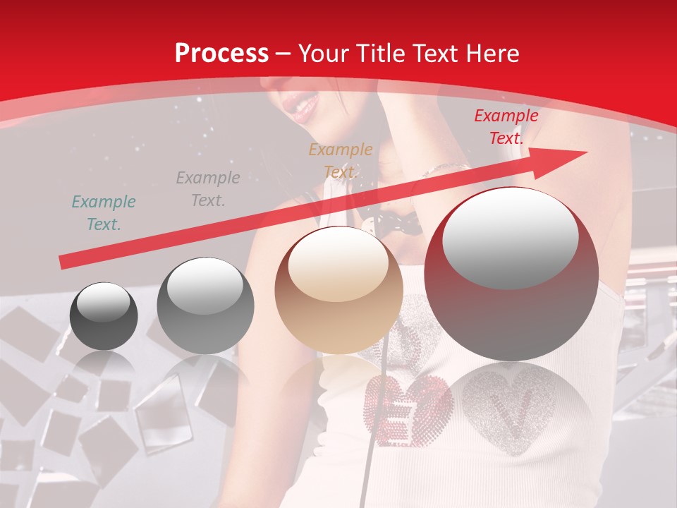 Girl Dj PowerPoint Template