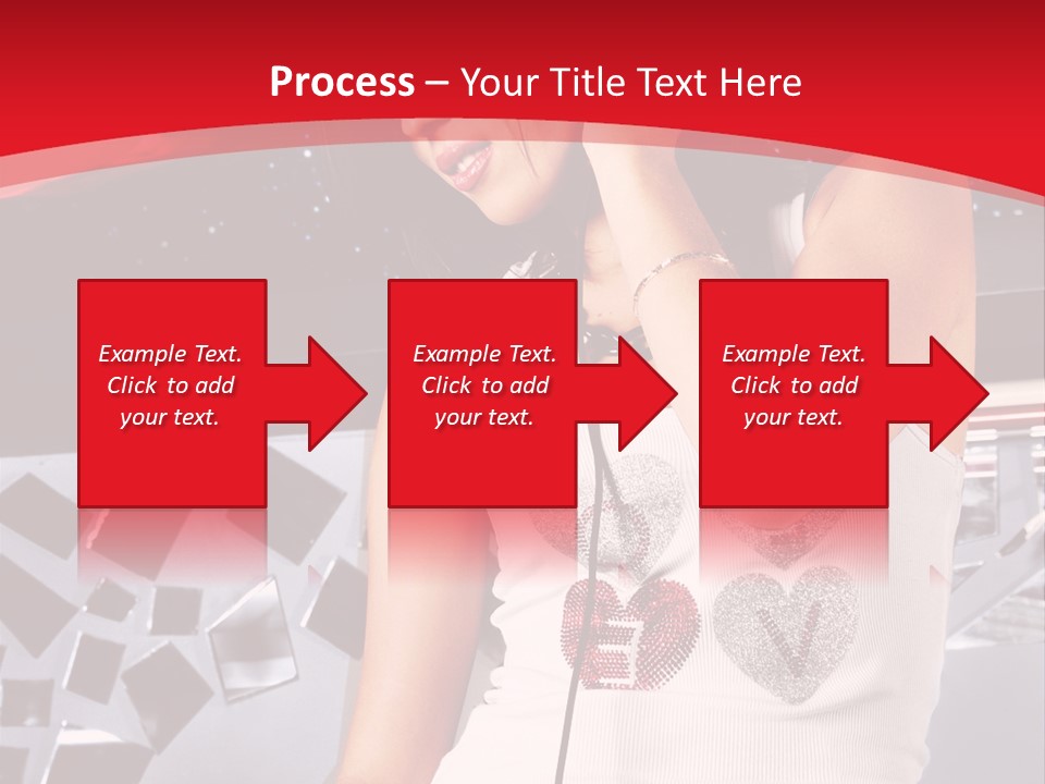 Girl Dj PowerPoint Template