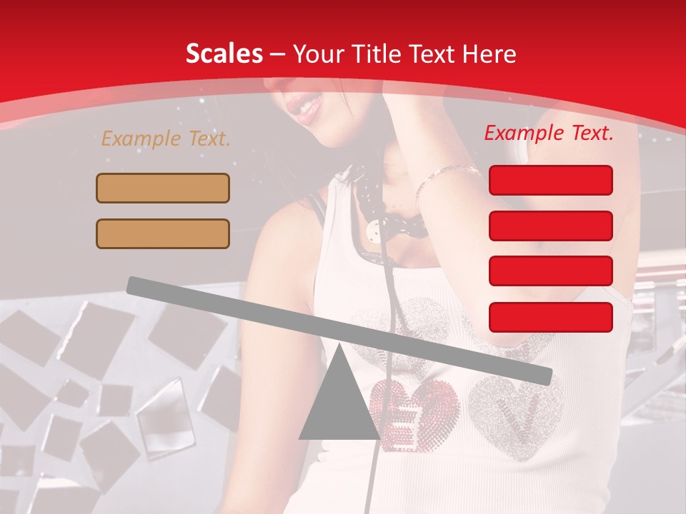 Girl Dj PowerPoint Template