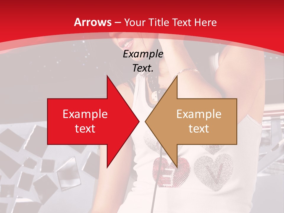 Girl Dj PowerPoint Template