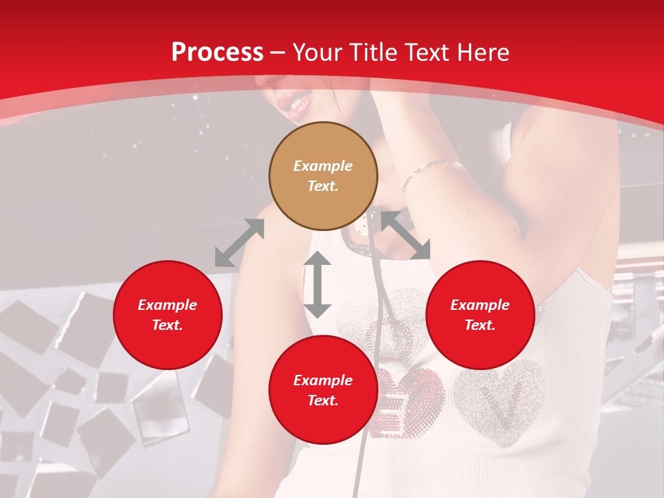 Girl Dj PowerPoint Template