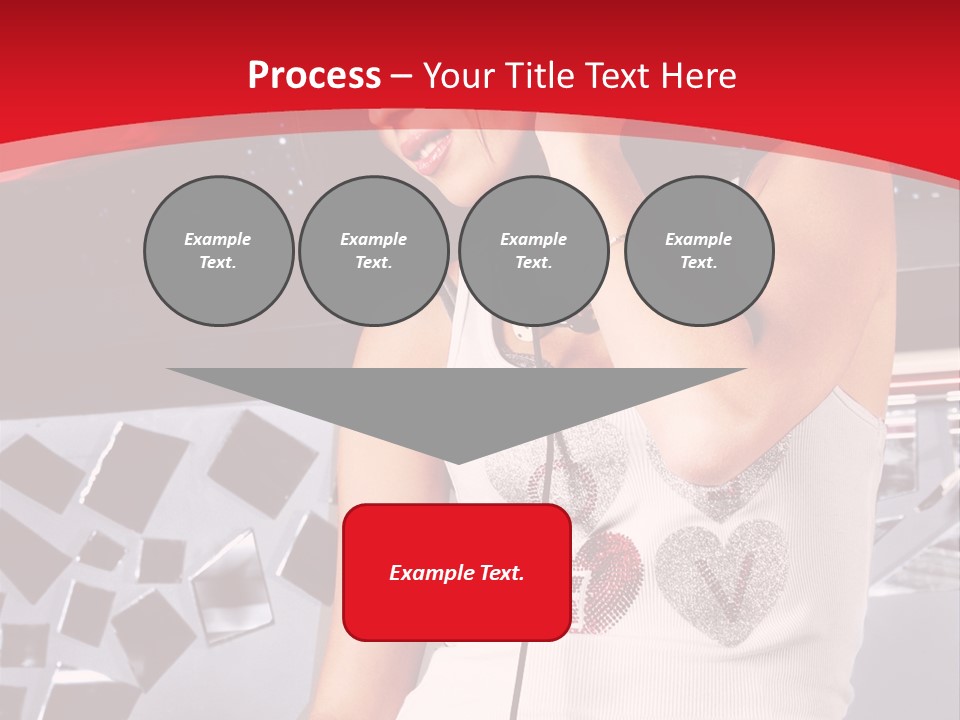 Girl Dj PowerPoint Template