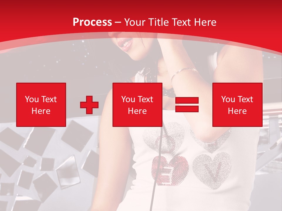 Girl Dj PowerPoint Template