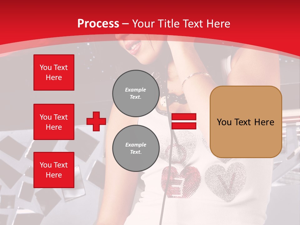 Girl Dj PowerPoint Template