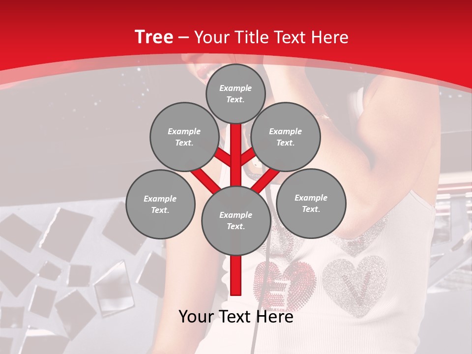 Girl Dj PowerPoint Template