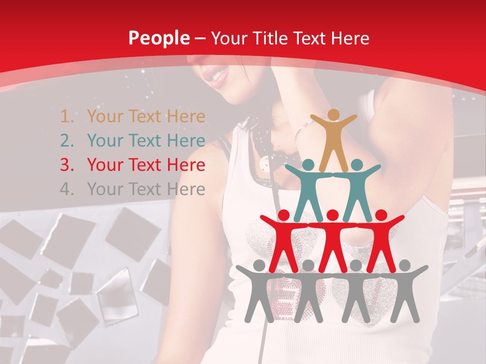 Girl Dj PowerPoint Template