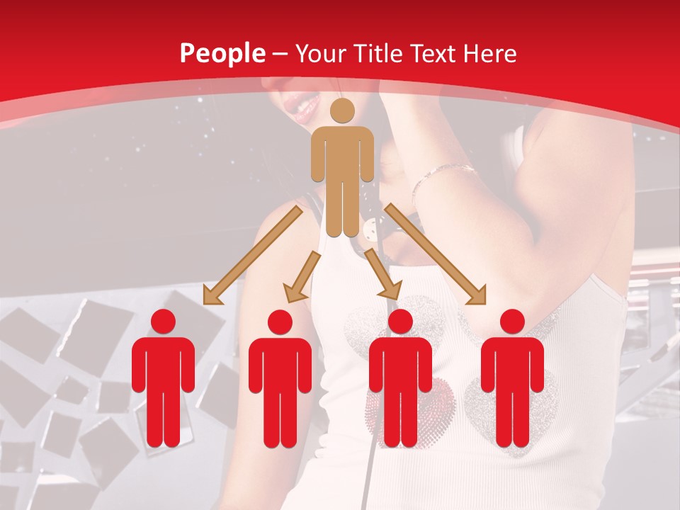 Girl Dj PowerPoint Template