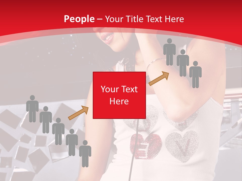 Girl Dj PowerPoint Template