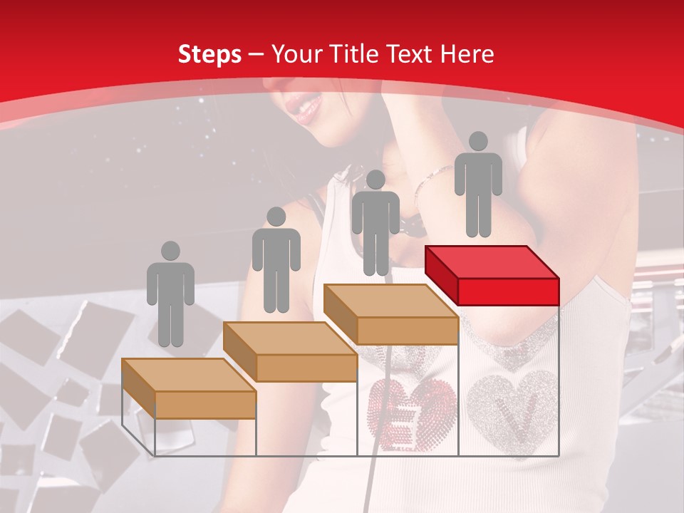 Girl Dj PowerPoint Template