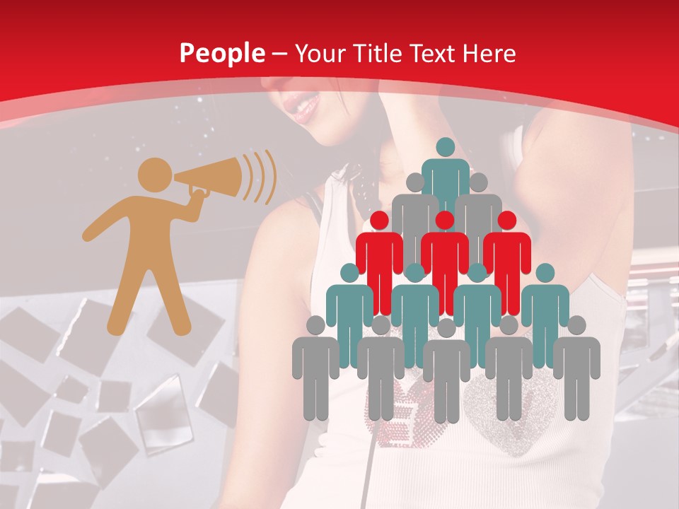 Girl Dj PowerPoint Template