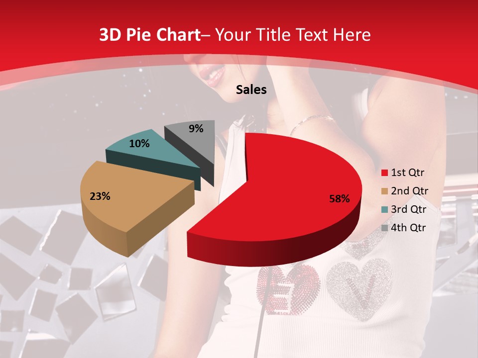 Girl Dj PowerPoint Template