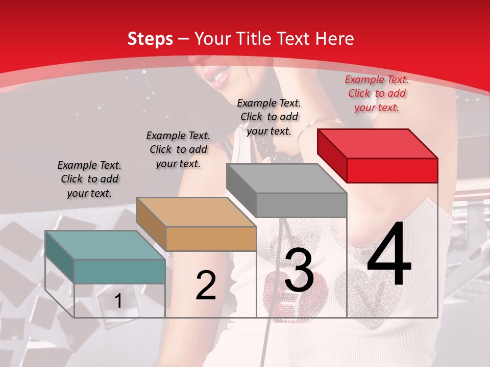 Girl Dj PowerPoint Template