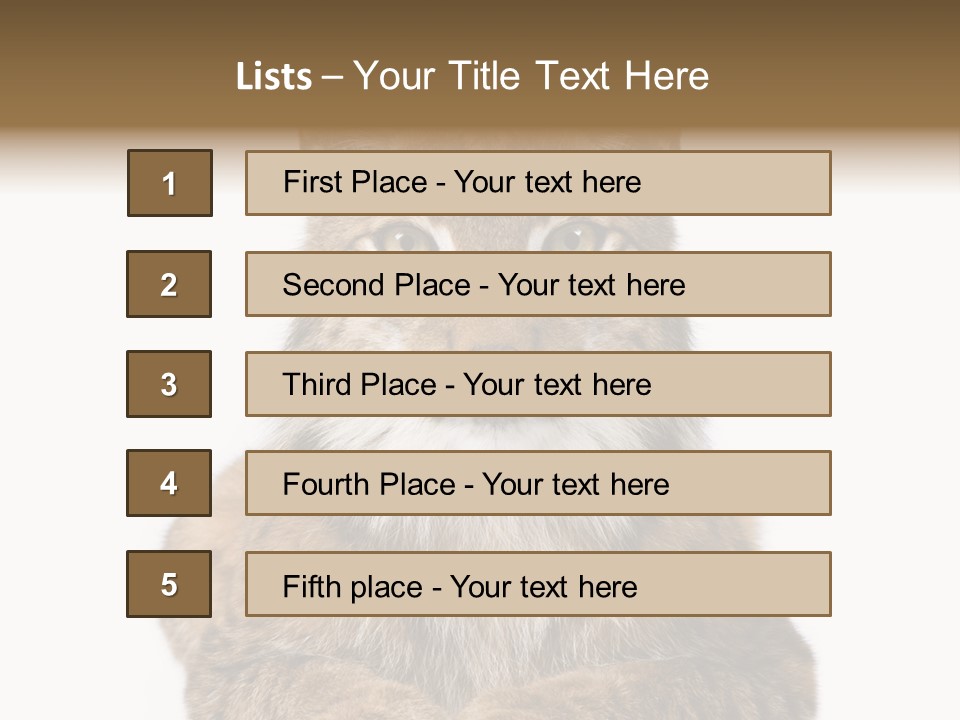 Eurasian Lynx PowerPoint Template