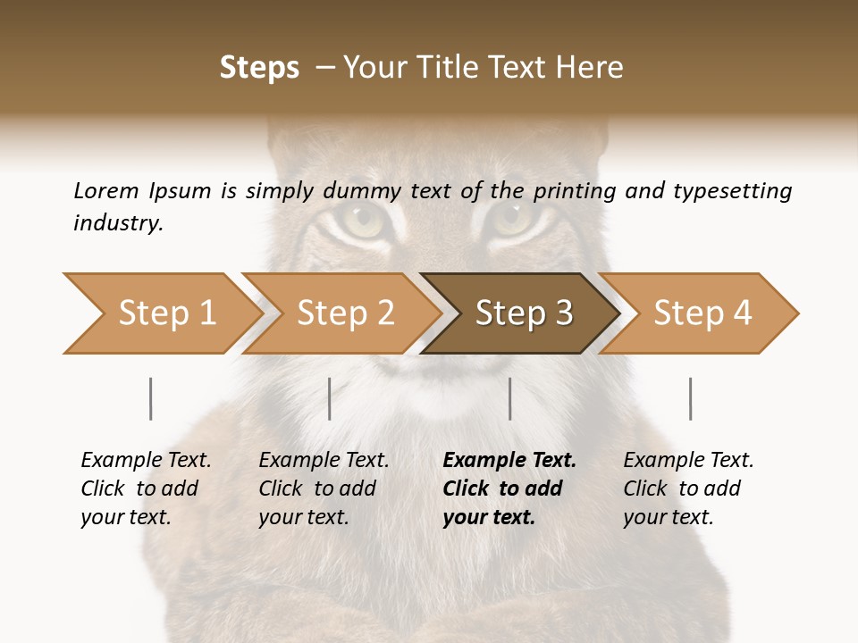 Eurasian Lynx PowerPoint Template