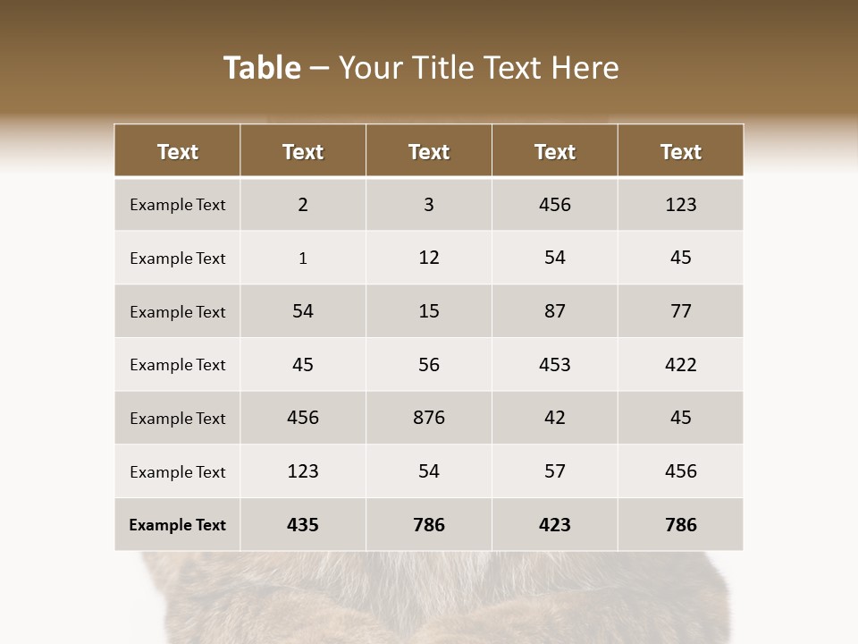 Eurasian Lynx PowerPoint Template