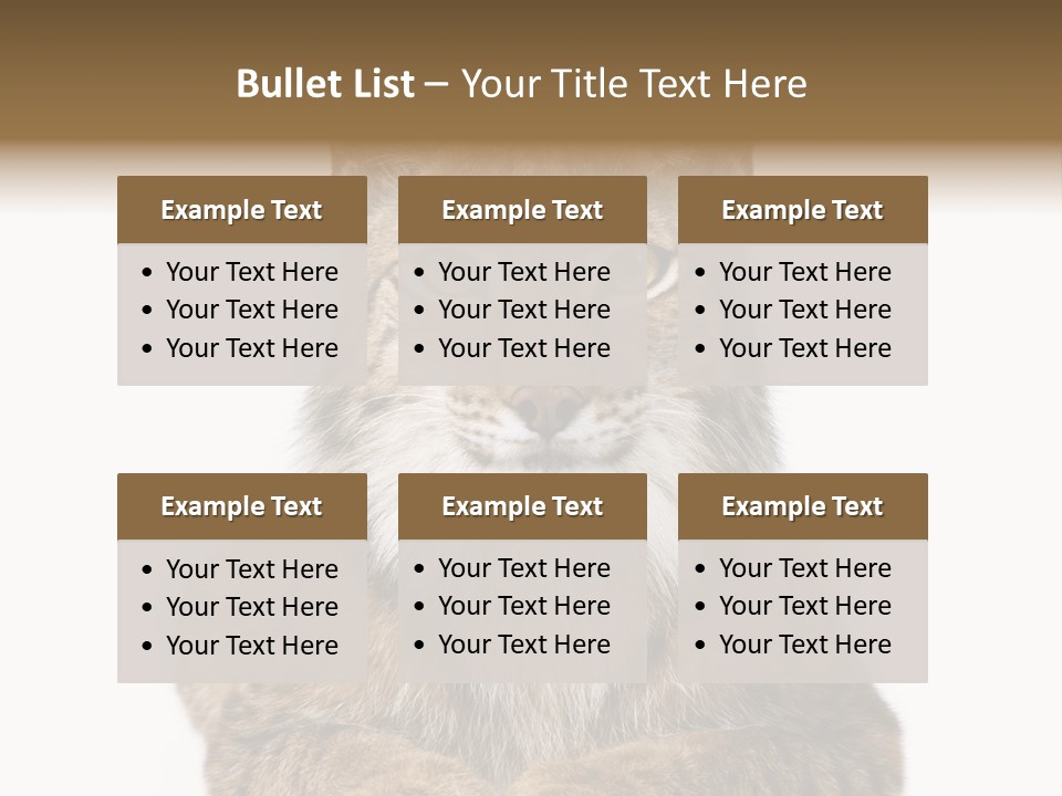 Eurasian Lynx PowerPoint Template