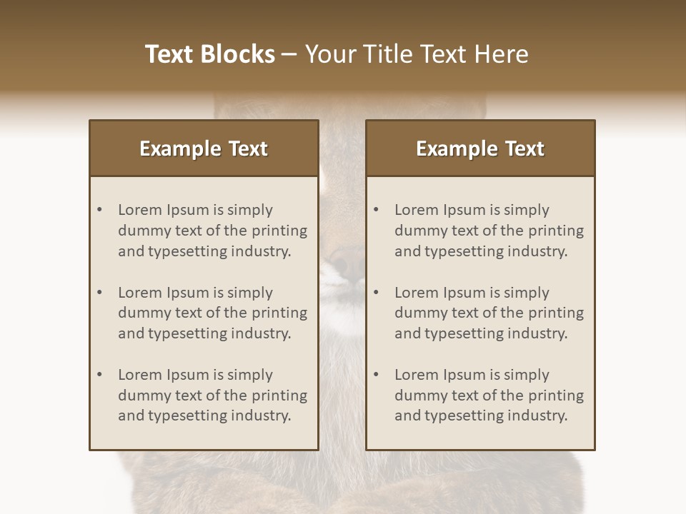 Eurasian Lynx PowerPoint Template