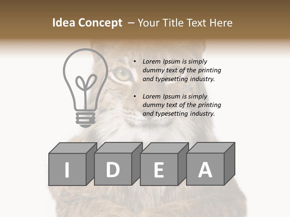 Eurasian Lynx PowerPoint Template