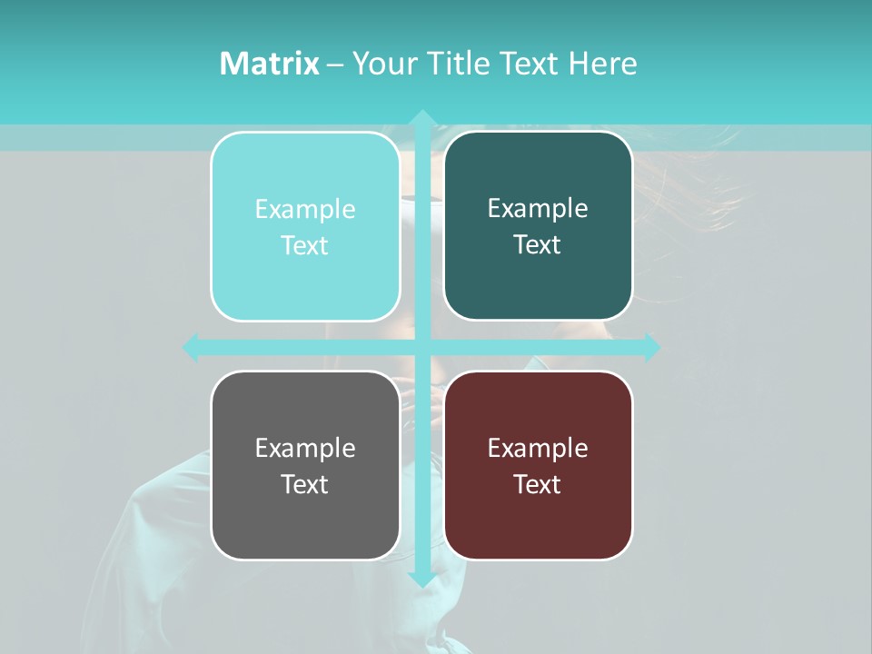 Modern Style Dancer Posing On Studio Background PowerPoint Template