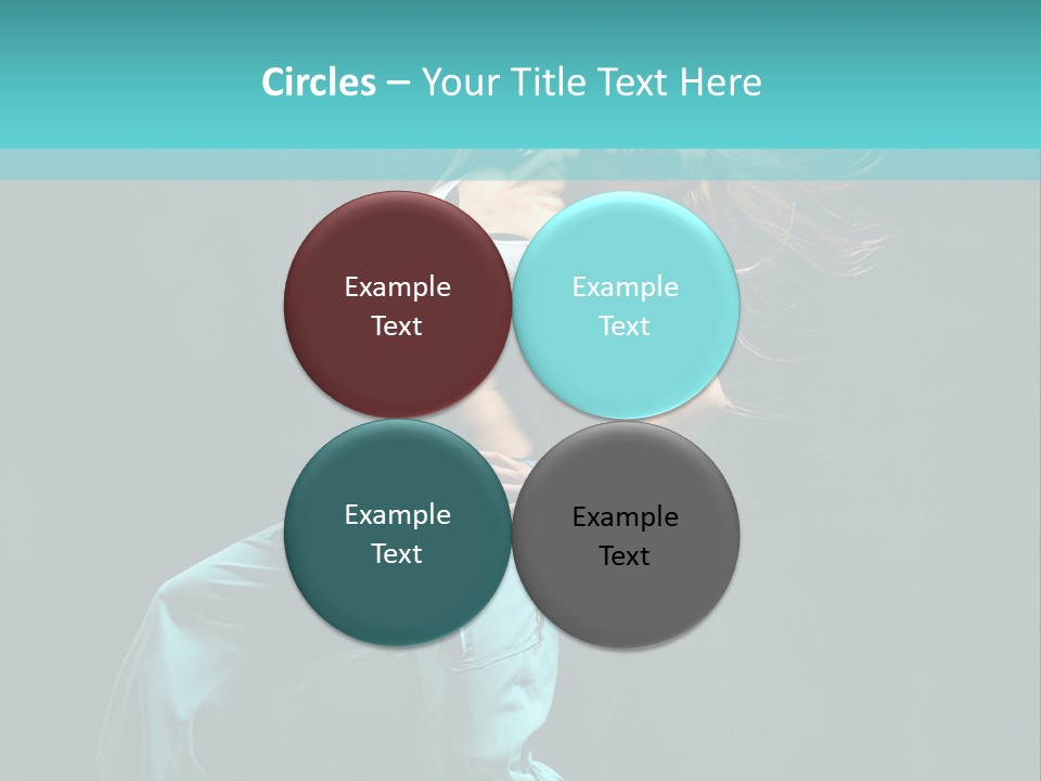 Modern Style Dancer Posing On Studio Background PowerPoint Template