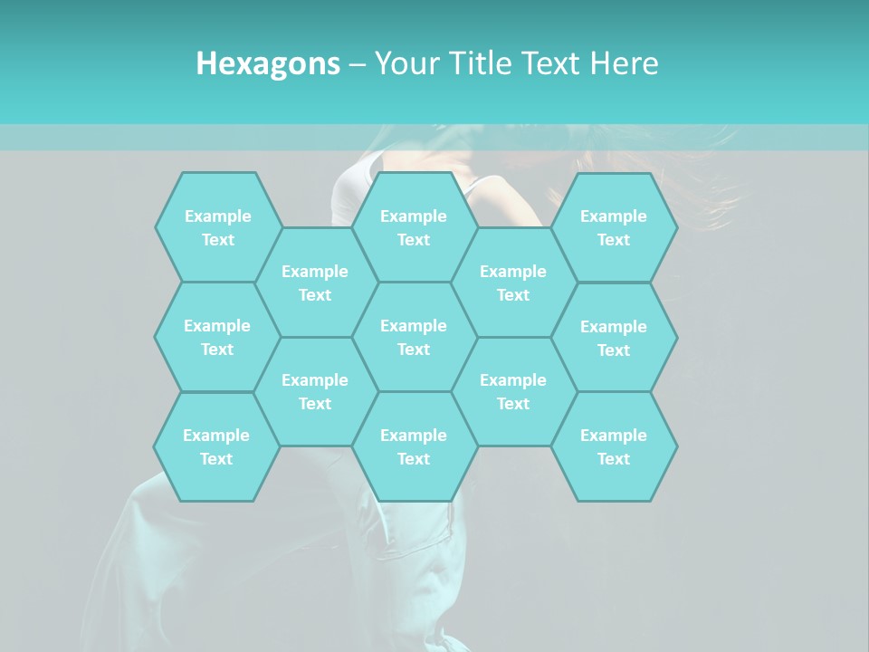 Modern Style Dancer Posing On Studio Background PowerPoint Template