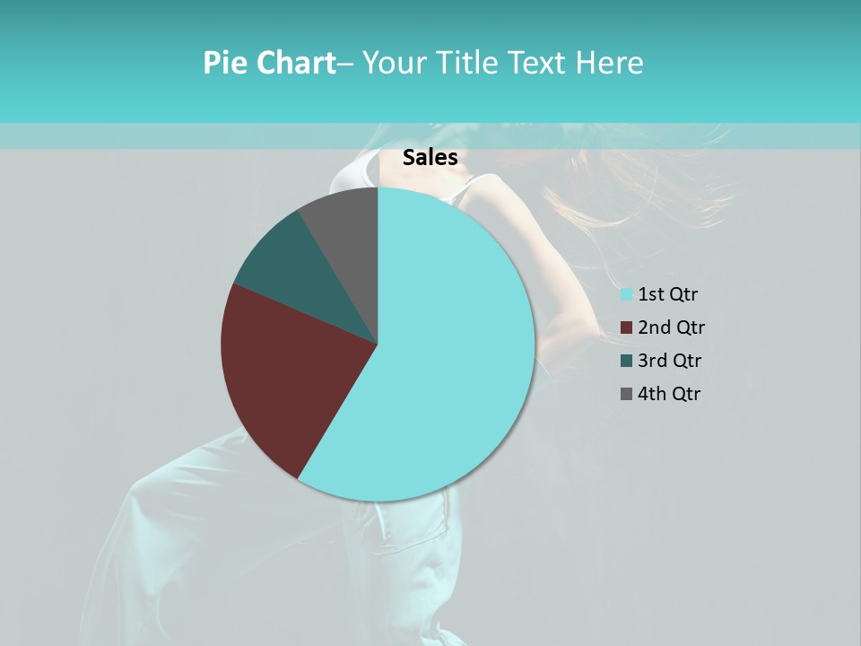 Modern Style Dancer Posing On Studio Background PowerPoint Template