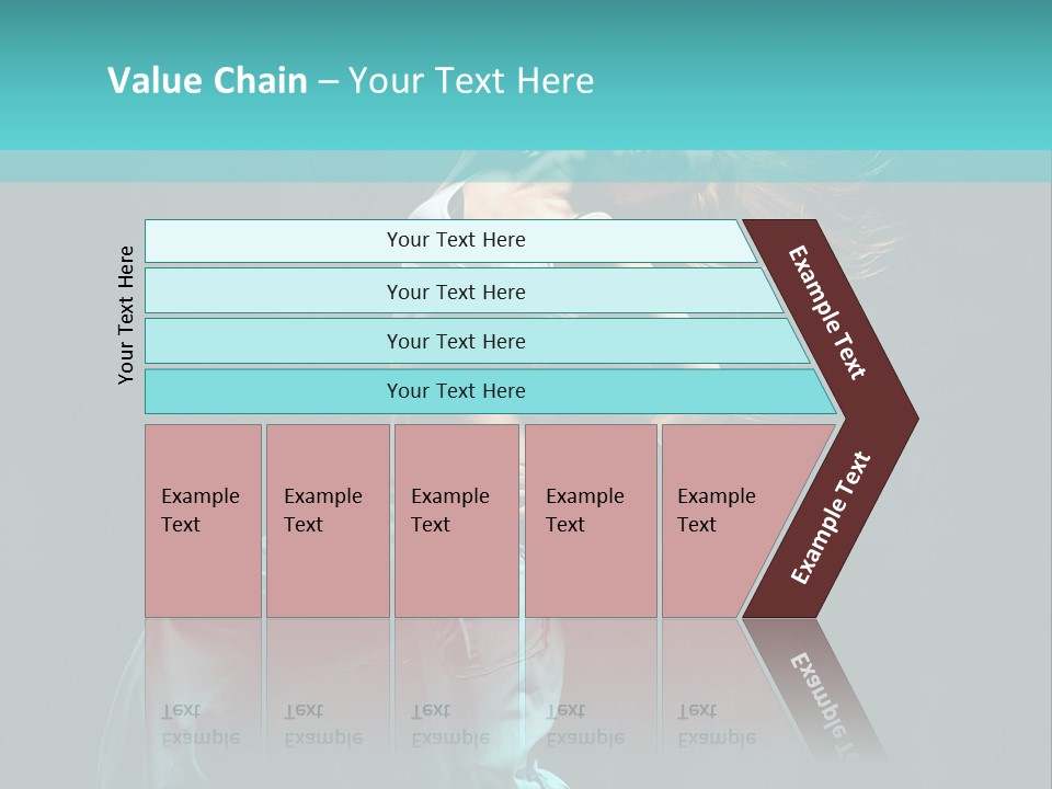 Modern Style Dancer Posing On Studio Background PowerPoint Template