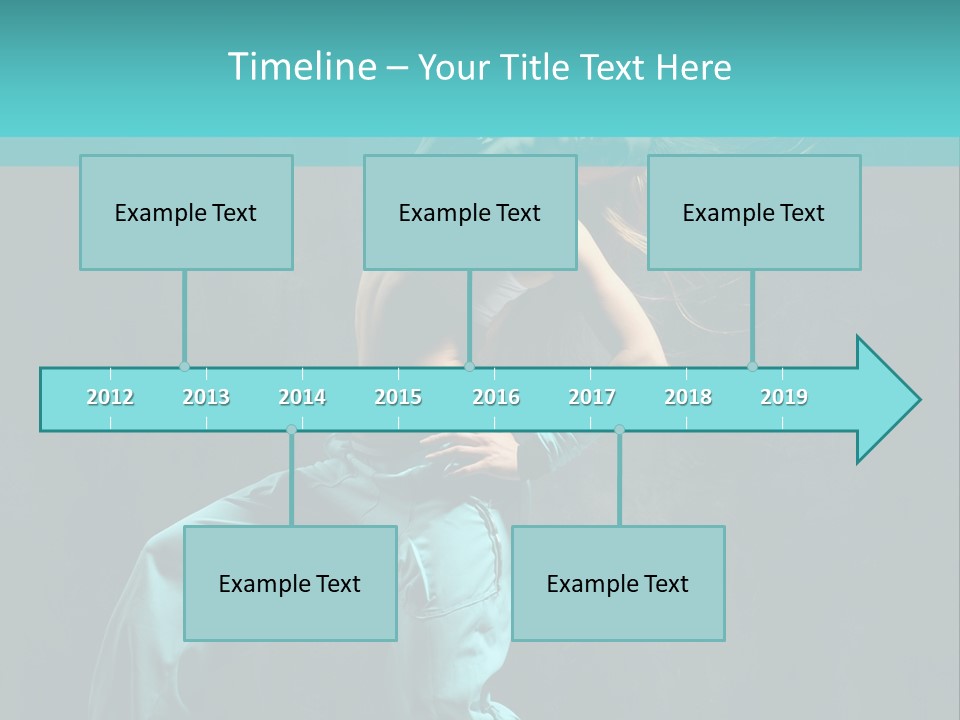 Modern Style Dancer Posing On Studio Background PowerPoint Template