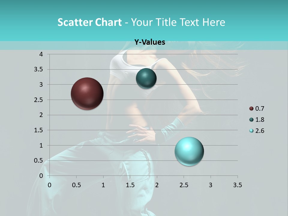 Modern Style Dancer Posing On Studio Background PowerPoint Template