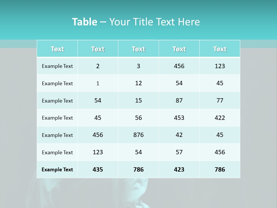 Modern Style Dancer Posing On Studio Background PowerPoint Template