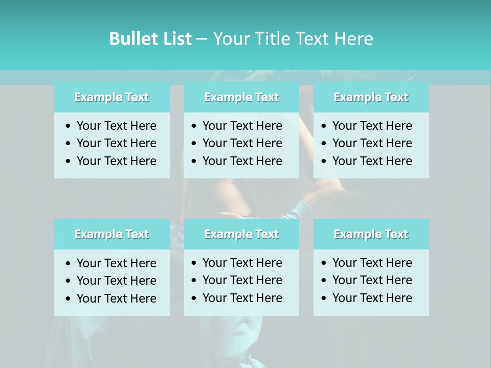 Modern Style Dancer Posing On Studio Background PowerPoint Template